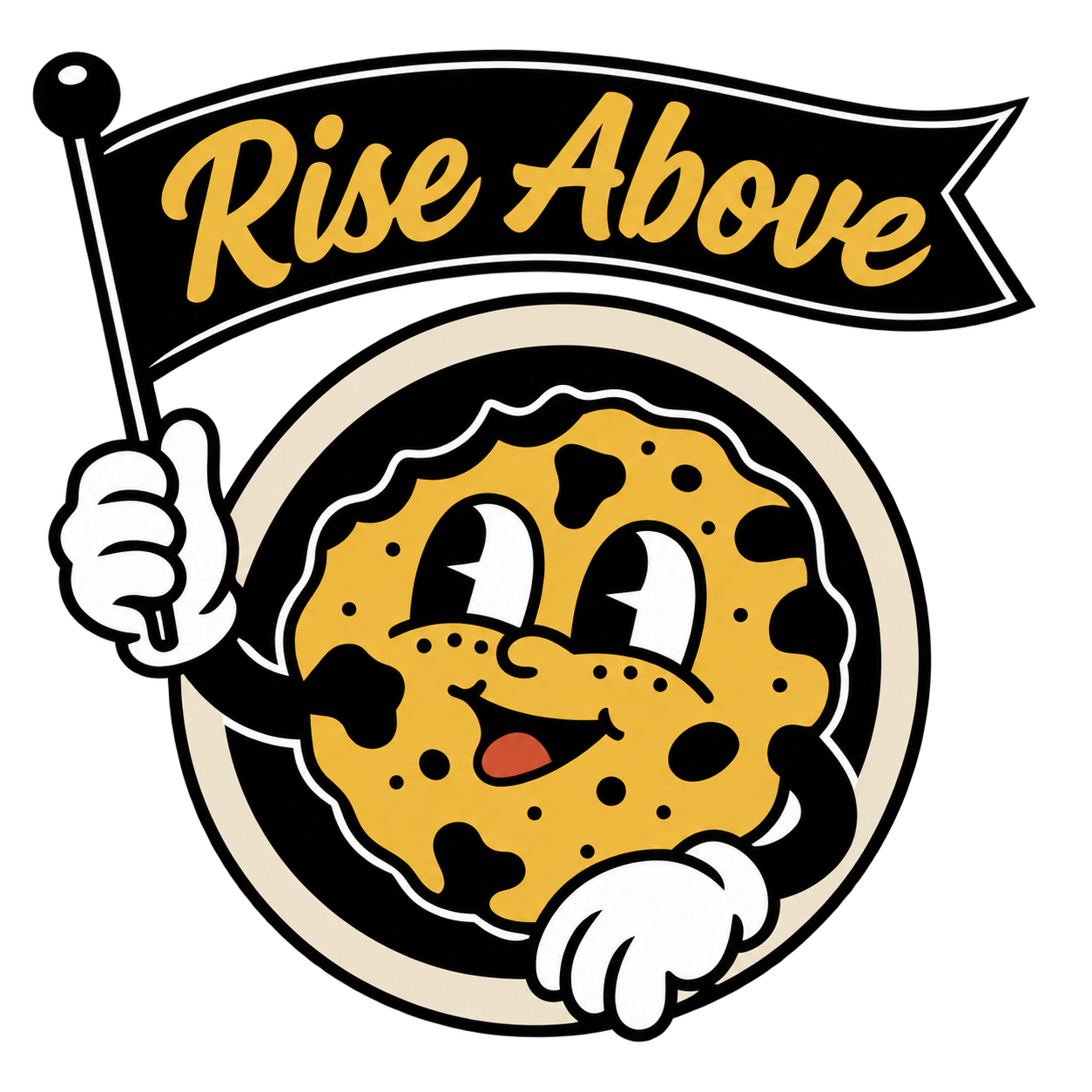 Chip, our Rise Above cookie mascot